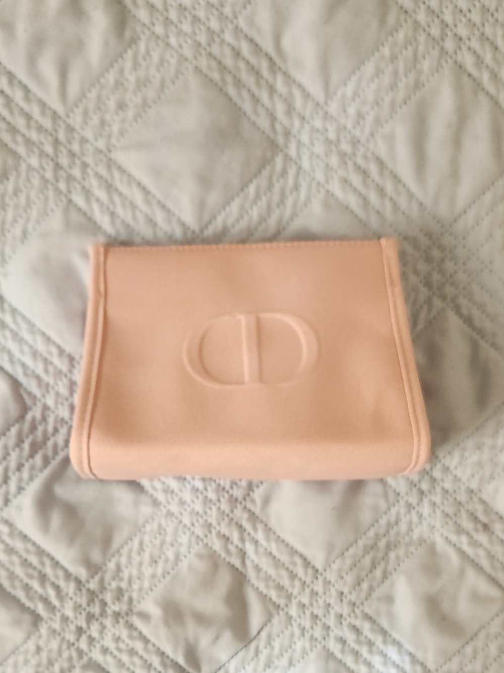 Dior Beauty pink cosmetic pouch
